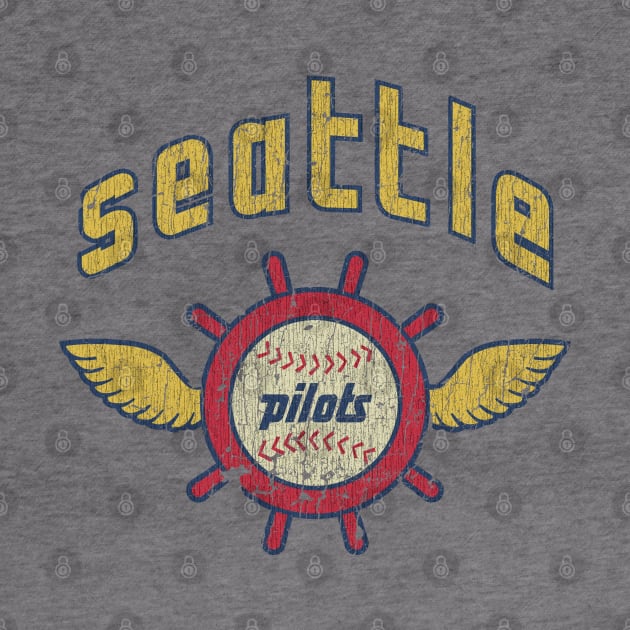 Seattle Pilots Baseball Vintage T-Shirt by JCD666